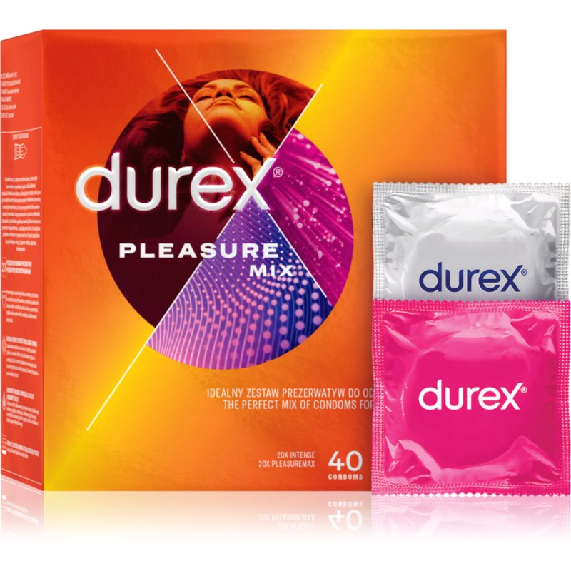 DUREX Pleasure Mix prezervativ 40ks koupíte na Notino.cz