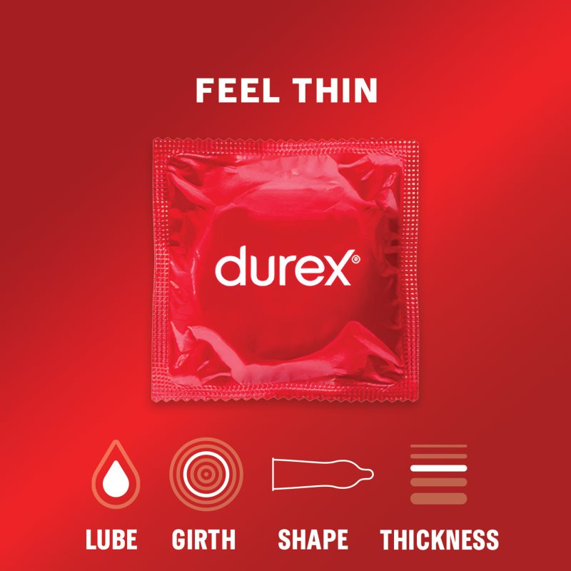Durex Feel Thin Préservatifs 24 Pcs