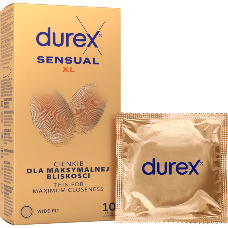 DUREX Sensual XL prezervativ 10ks koupíte na Notino.cz
