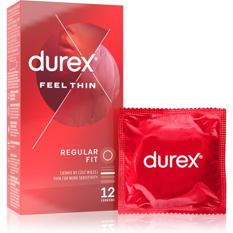 Durex Feel Thin Classic Préservatifs 12 Pcs