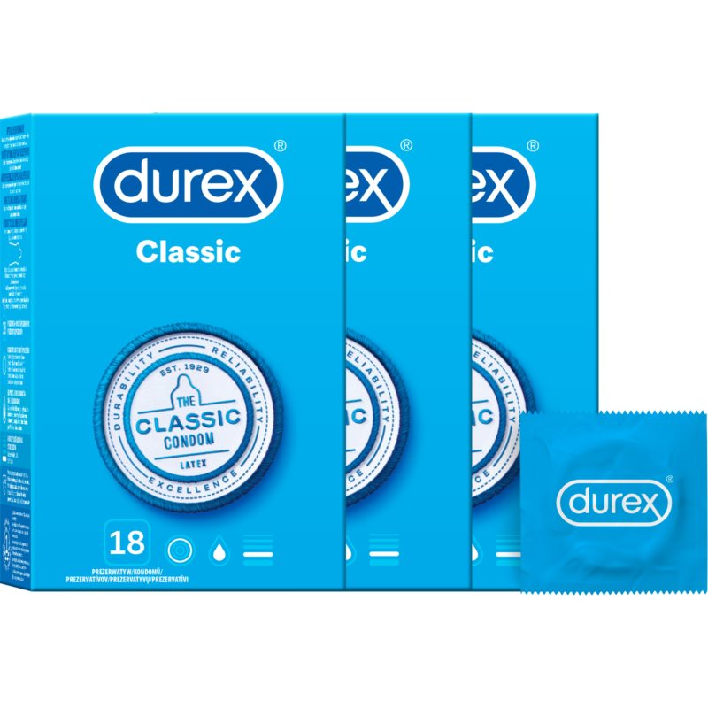 Durex Classic 2+1 презервативи (вигідна упаковка)