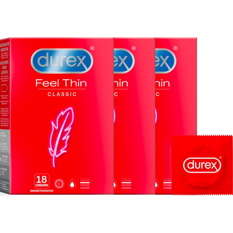 Durex Feel Thin 2+1 Préservatifs (conditionnement Avantageux)