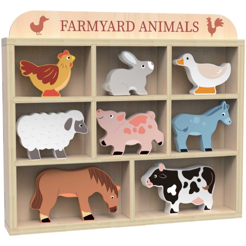 Dvedeti Farmyard Animals toy set 3y+ 8 pc
