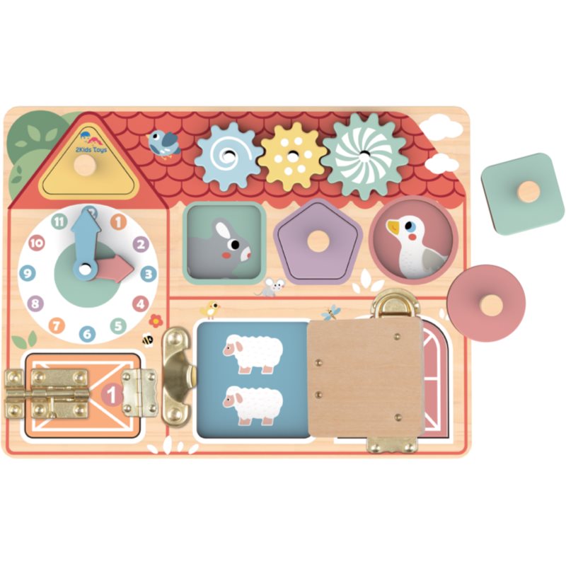 2Kids Toys Activity Board Farma aktivnostna igrača 12m  1 kos