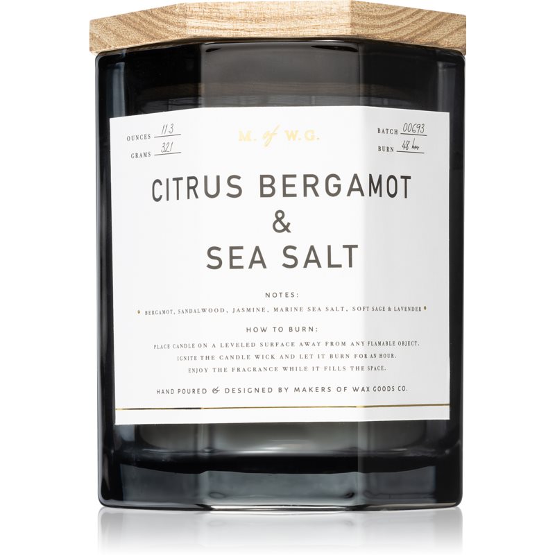 Makers of Wax Goods Citrus Bergamot & Sea Salt vonná sviečka 321 g