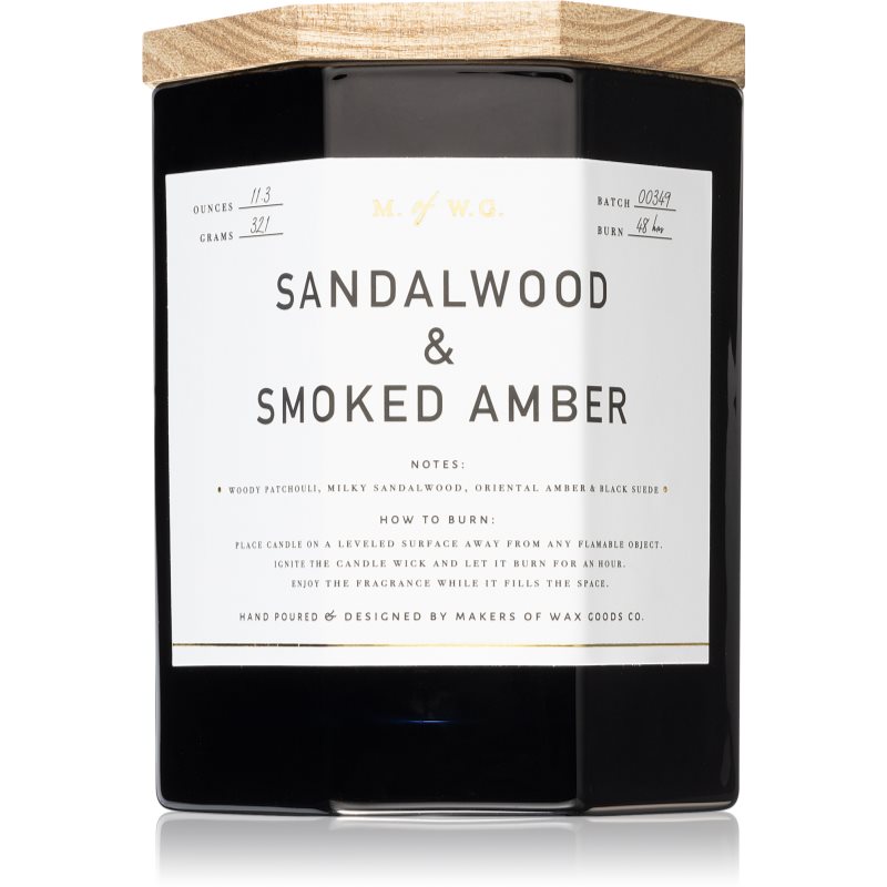 Makers of Wax Goods Makers of Wax Goods Sandalwood & Smoked Amber αρωματικό κερί 321 γρ