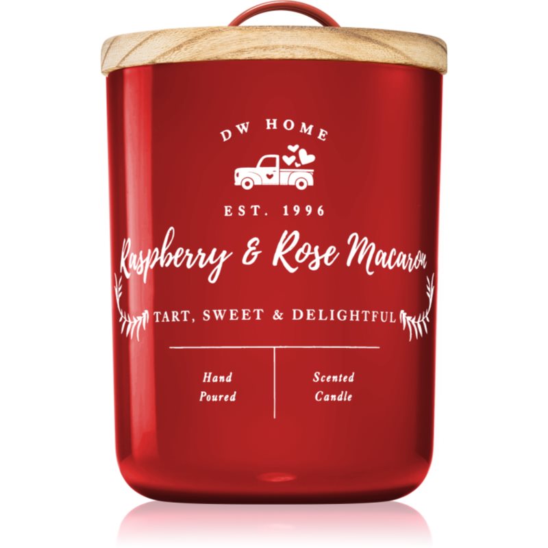 

DW Home Farmhouse Raspberry & Rose Macaron aроматична свічка