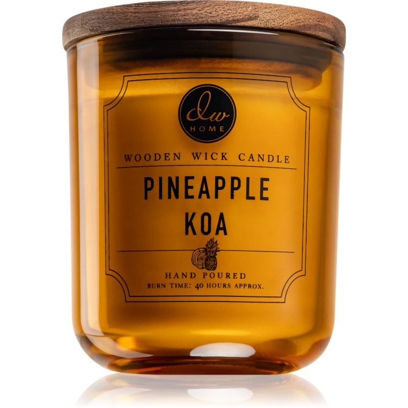 

DW Home Pineapple Koa aроматична свічка з дерев'яним гнітом