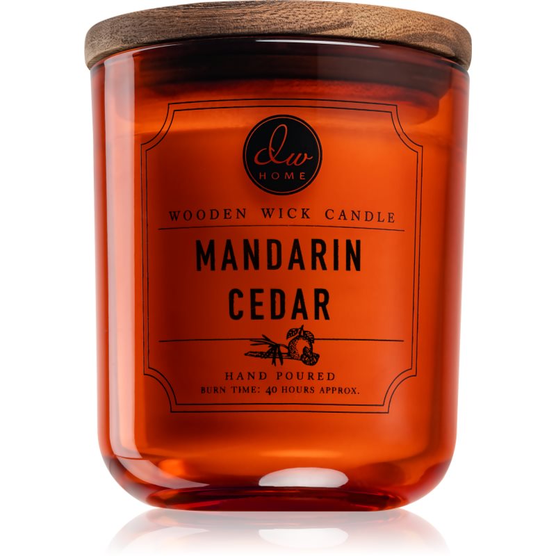 

DW Home Mandarin Cedar aроматична свічка з дерев'яним гнітом