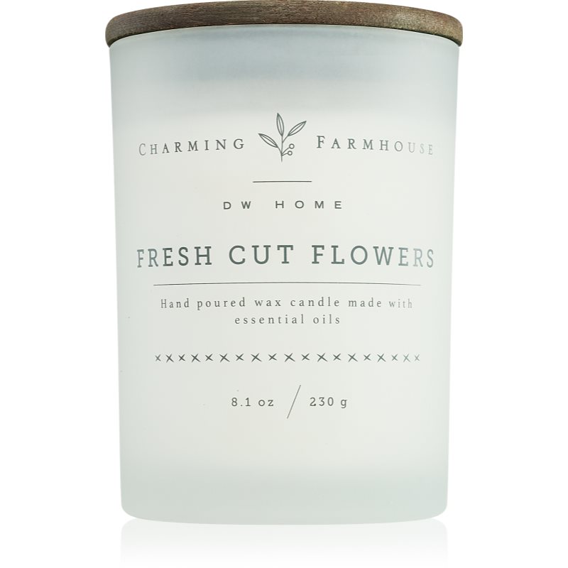 DW Home Charming Farmhouse Fresh Cut Flowers Scented Candle 230 G