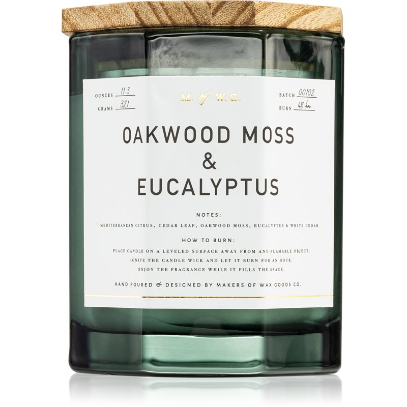 Makers of Wax Goods Oakwood Moss & Eucalyptus ароматна свещ 320 гр.
