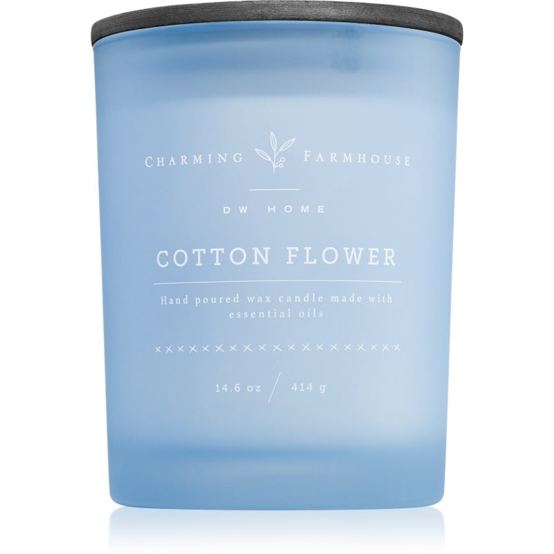 DW Home Charming Farmhouse Cotton Flower Scented Candle 414 G