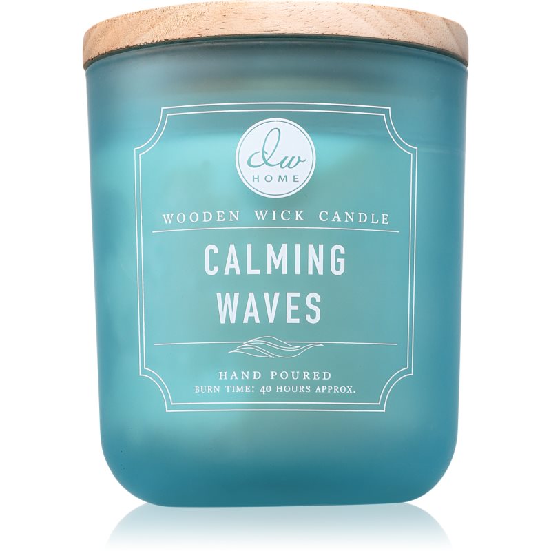 DW Home Signature Calming Waves vonná svíčka s dřevěným knotem 326 g