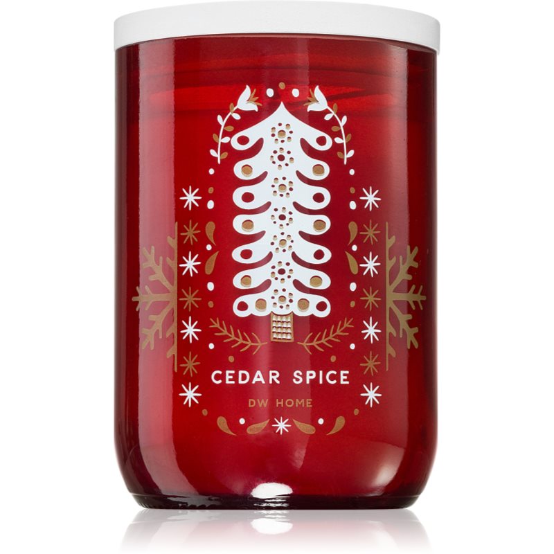 DW Home White Wood Cedar Spice vonná svíčka 400 g