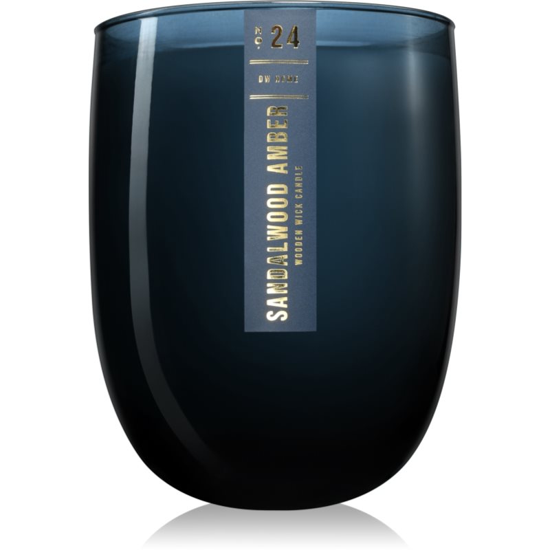 DW Home Wooden Wick Candles Sandalwood Amber candela profumata 488 g
