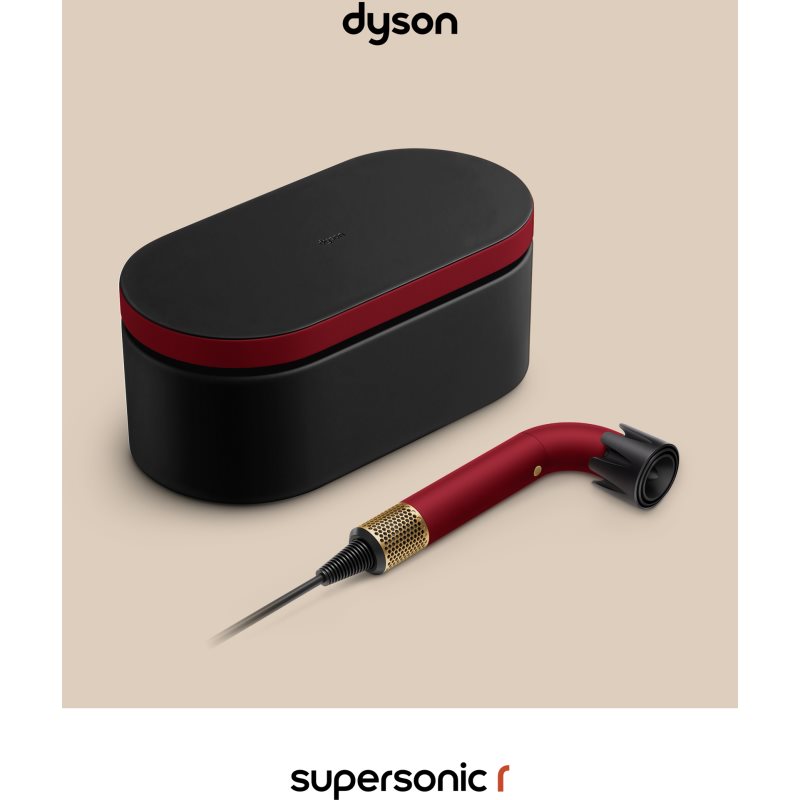  Dyson Supersonic R Hd17 T1/t2 Red Velvet/gold Asciugacapelli Professionale Con Ionizzatore Straight + Wavy 1 Pz 