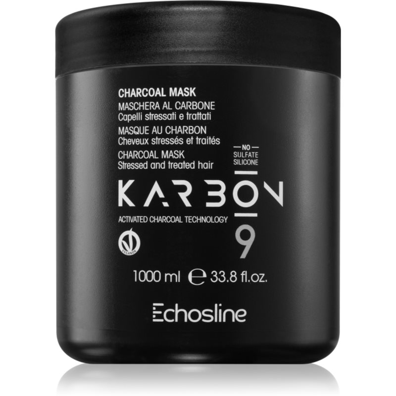 E-shop Echosline CHARCOAL Mask maska na vlasy s aktivním uhlím 1000 ml
