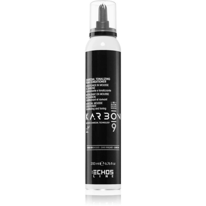 Echosline CHARCOAL Karbon 9 Schuim Conditioner met actieve koolstof 200 ml