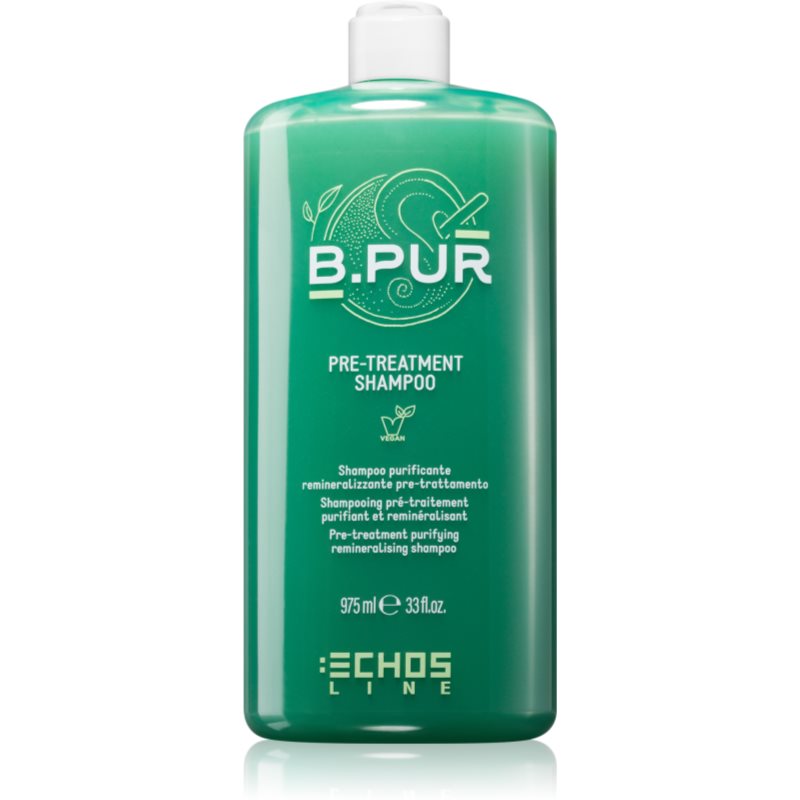 E-shop Echosline B. PUR PRE - TREATMENT SHAMPOO hloubkově čisticí šampon pro suché a nepoddajné vlasy 975 ml