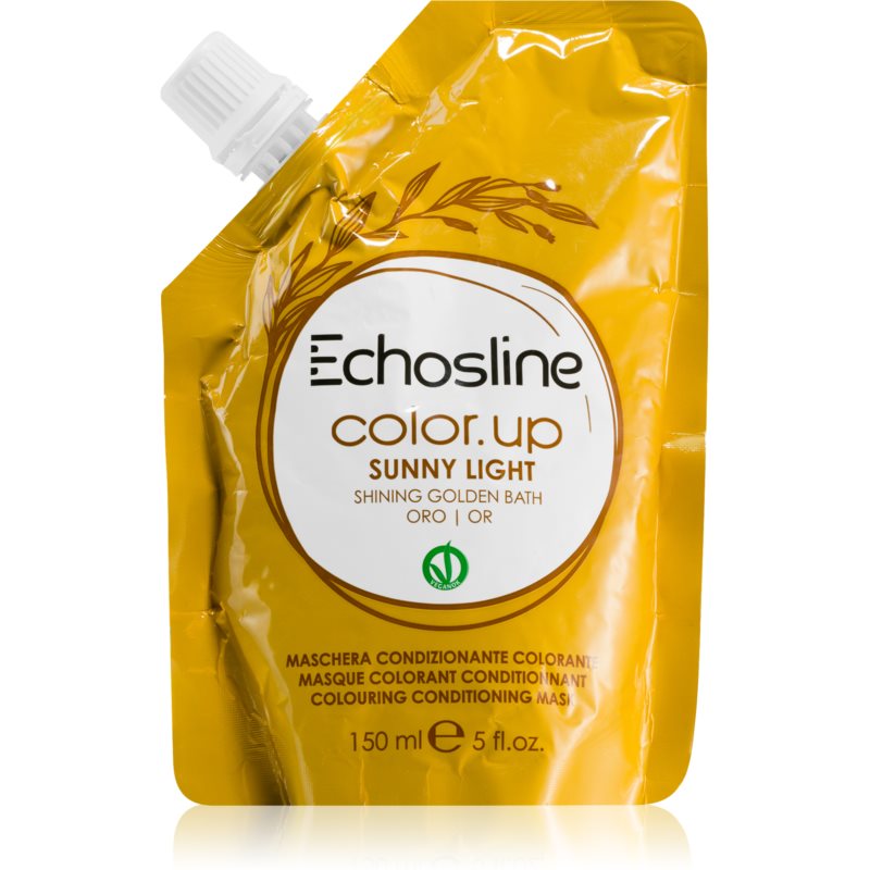 Echosline Color Up бондінг-маска для фарбування волосся з поживним ефектом відтінок Sunny Light 150 мл