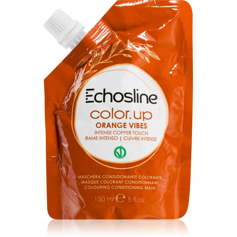 Echosline Color Up бондінг-маска для фарбування волосся з поживним ефектом відтінок Orange Vibes 150 мл