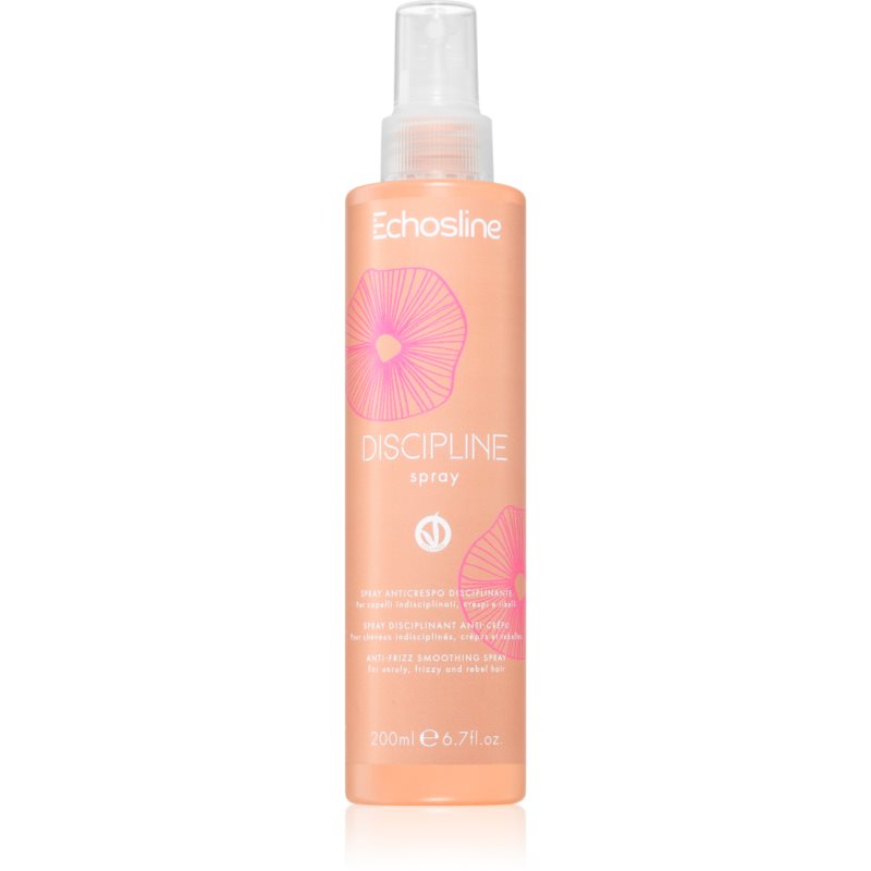 Echosline Discipline Spray uhlazující sprej pro nepoddajné a krepatějící se vlasy 200 ml