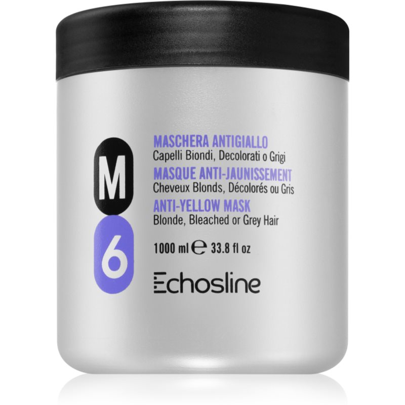 Echosline Anti-Yellow M6 Hair Mask Neutralising Yellow Tones 1000 Ml
