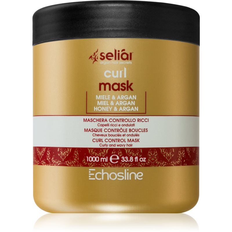 Echosline Seliár Curl Maske mit ernährender Wirkung für welliges und lockiges Haar 1000 ml