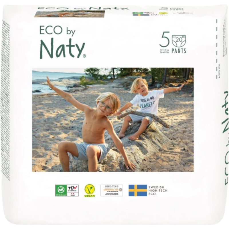 ECO by Naty Nappy Pants Junior Size 5 jednorazové plienkové nohavičky 12-18 kg 20 ks