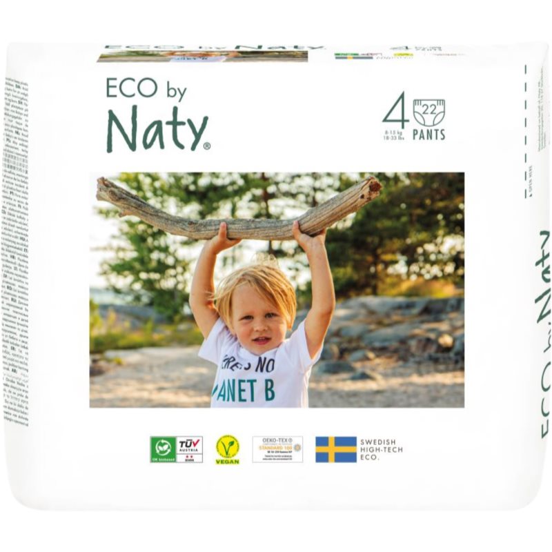 E-shop ECO by Naty Nappy Pants Maxi Size 4 jednorázové plenkové kalhotky 8-15 kg 22 ks