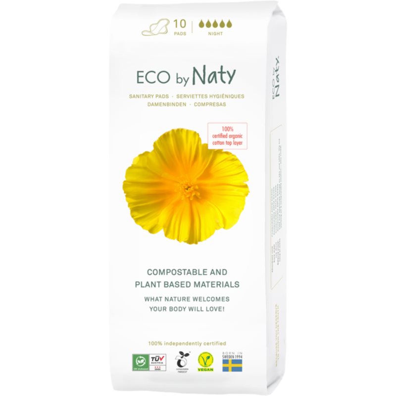 E-shop ECO by Naty Sanitary Pads Night vložky 10 ks