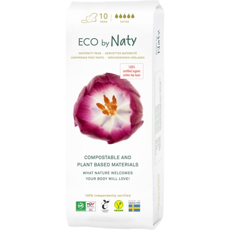 E-shop ECO by Naty Maternity Pads Extra porodnické vložky 10 ks