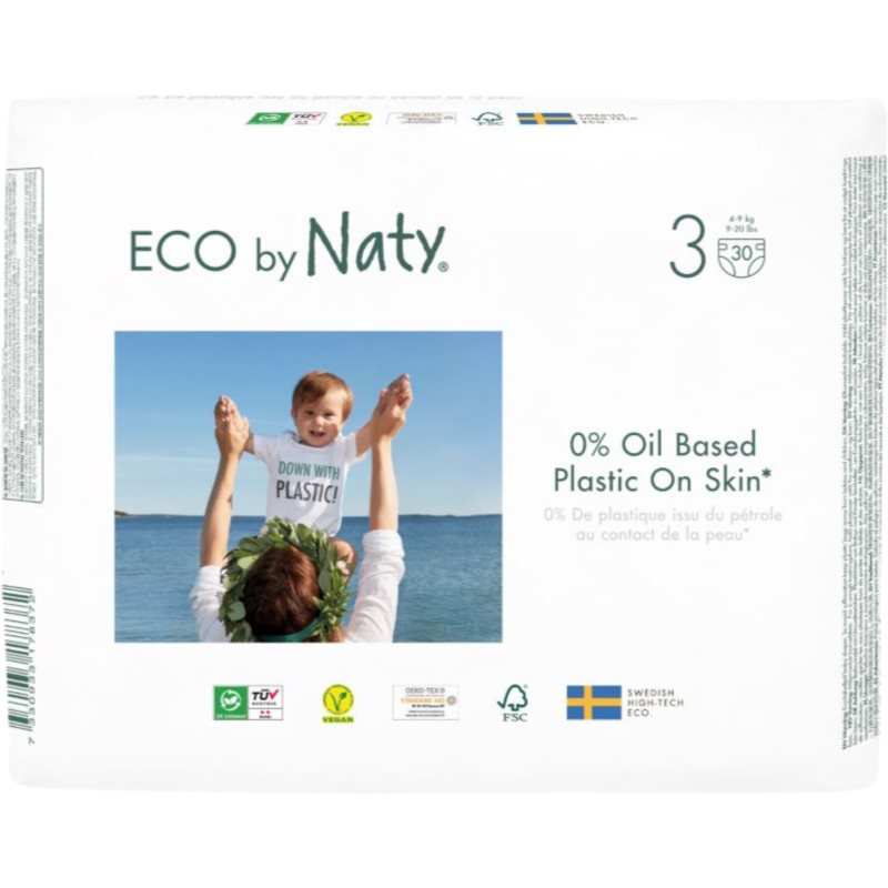 E-shop ECO by Naty Nappies Midi Size 3 jednorázové EKO pleny 4-9 kg 30 ks
