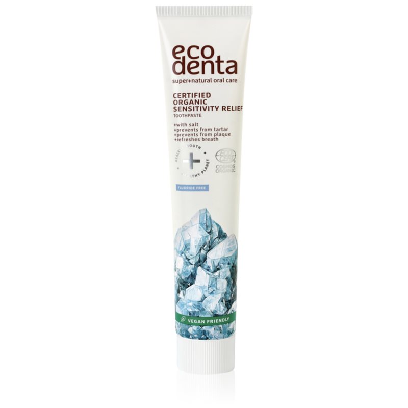Ecodenta Certified Organic Sensitivity Relief ekologiška dantų pasta 75 ml