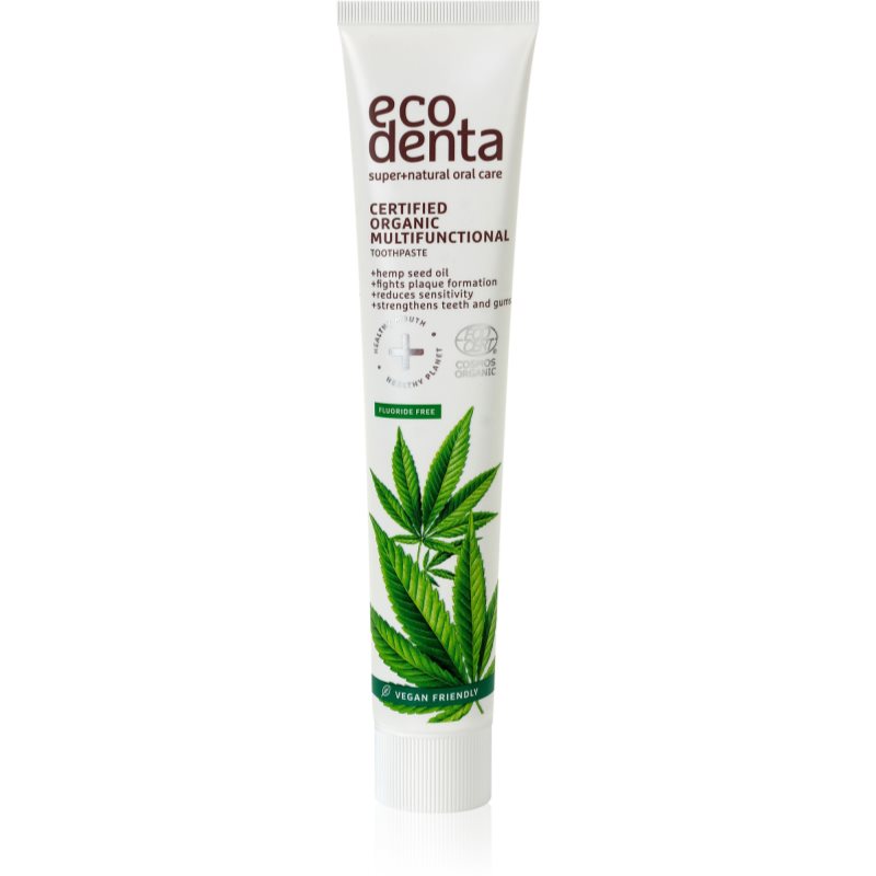 Ecodenta Certified Organic Multifunctional with Hemp természetes fogkrém 75 ml