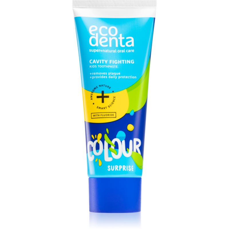 Фото - Зубная паста / ополаскиватель Ecodenta Colour Surprise зубна паста для дітей проти карієсу 75 мл