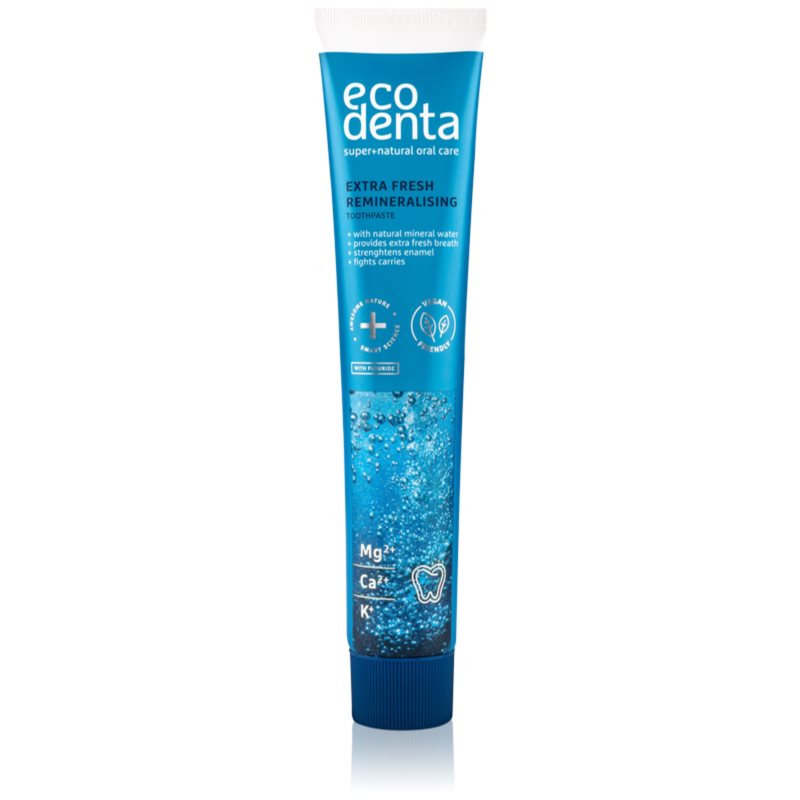 Ecodenta Extra Fresh and Remineralising remineralizacinė dantų pasta 75 ml