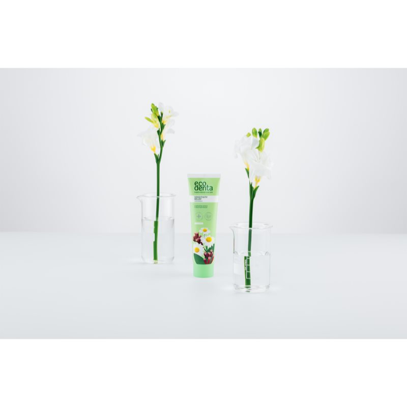 Thumbnail - Ecodenta Green Sensitivity Relief Zahnpasta für empfindliche Zähne mit Fluor Geschmack Chamomile/Clove 100 ml