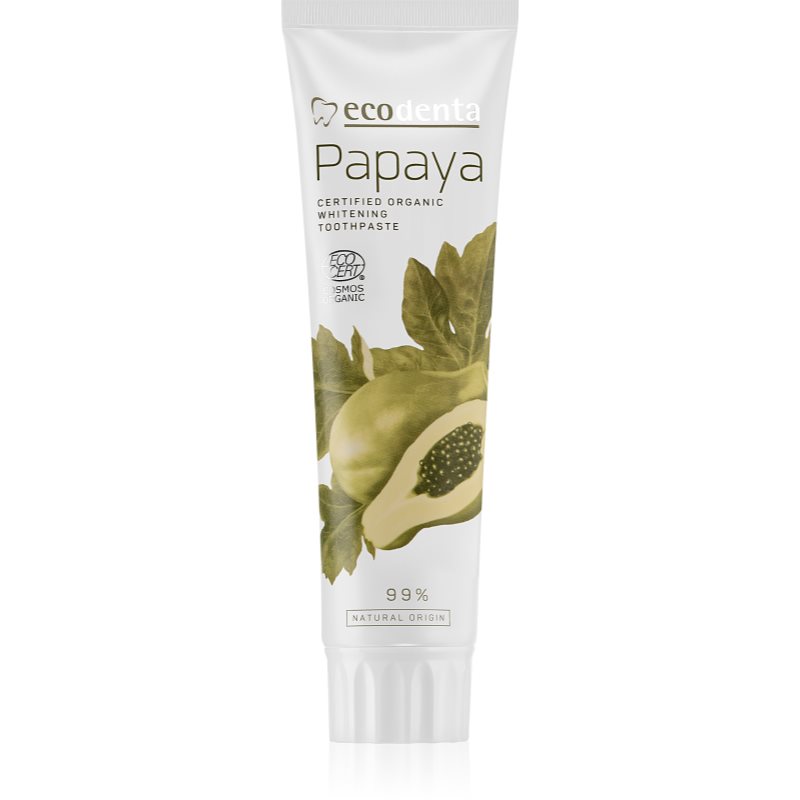 

Ecodenta Cosmos Organic Papaya відбілююча зубна паста з фтором