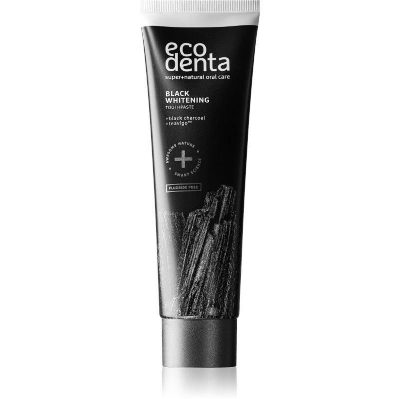Ecodenta Expert Black Whitening чорна зубна паста з відбілюючим ефектом без фтору 100 мл