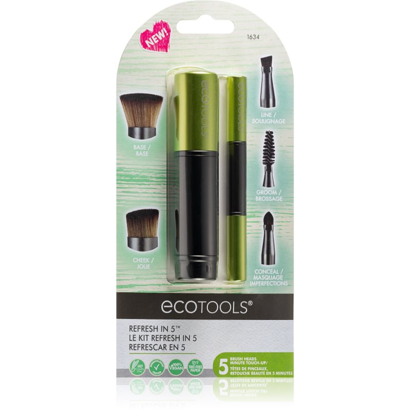 

EcoTools Refresh in 5™ багатофункціональний пензлик з 5 насадками