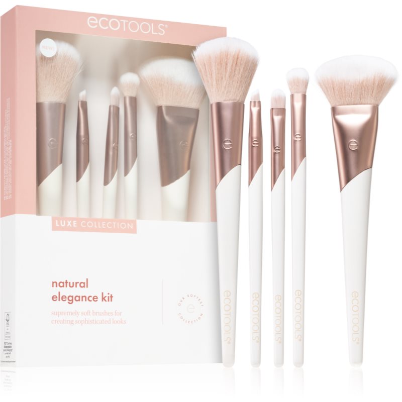 EcoTools Luxe Collection Natural Elegance brush set for the perfect look 5 pc
