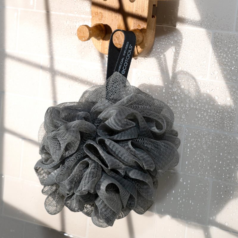 EcoTools EcoPouf® Charcoal Massage - und Badeschwamm 1 St.