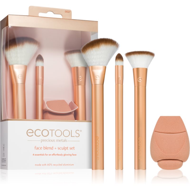 EcoTools Precious Metals набір щіточок для макіяжу (для сяючого вигляду шкіри)