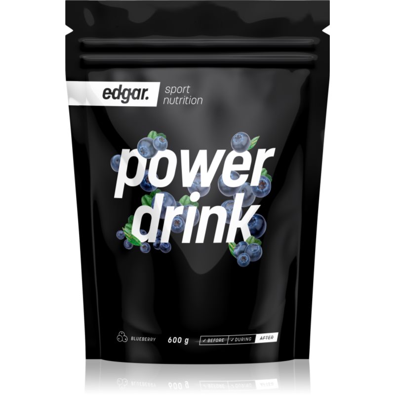 Edgar Power Drink podpora sportovního výkonu příchuť Blueberry 600 g