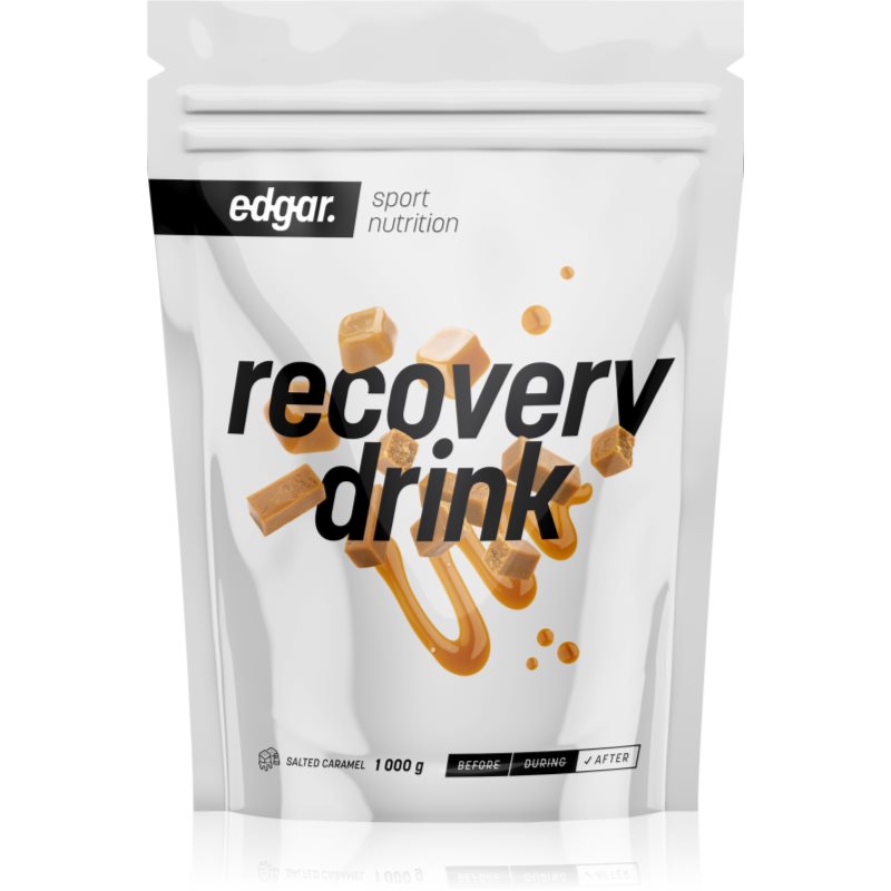 Edgar Recovery drink prášok na prípravu nápoja na regeneráciu svalov príchuť Salted Caramel 1000 g