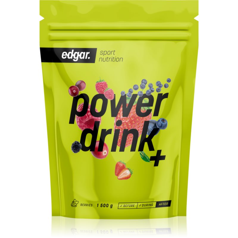 Edgar Power Drink + podpora sportovního výkonu s kofeinem příchuť Berries 1500 g koupíte na Notino.cz