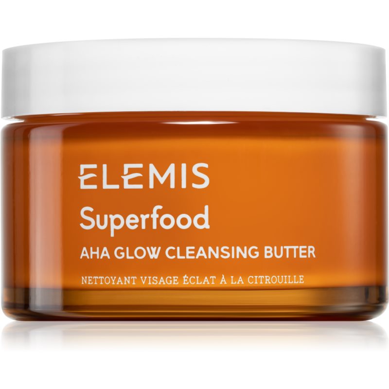 Elemis Superfood AHA Glow Cleansing Butter почистваща маска за лице за озаряване на лицето 90 мл.