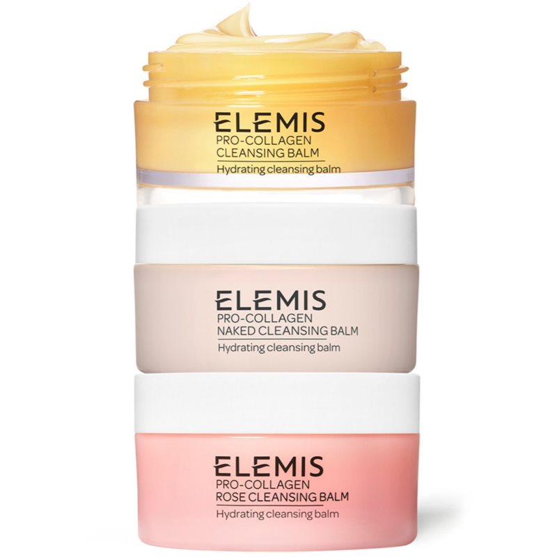 Elemis Pro-Collagen Cleansing Balm Collection Coffret Cadeau Pour Un Nettoyage Parfait Du Visage