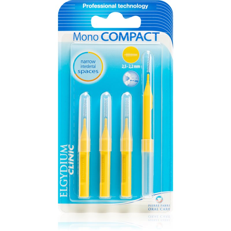 Elgydium Clinic Mono Compact Zahnbürste für die Zahnzwischenräume 2,5 - 2,2 mm 4 St.